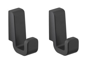 Gedy Samoa, набор из 2-х крючков, цвет черный матовый