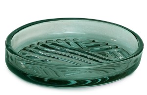 Gedy Corinne, настольная стеклянная мыльница, цвет зеленый