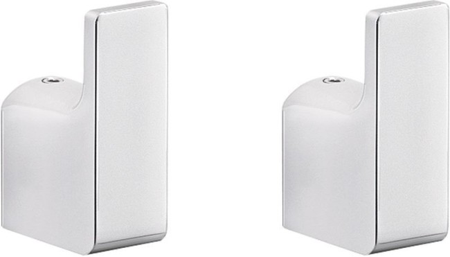 Gedy Pirenei, набор из 2-х крючков, цвет хром