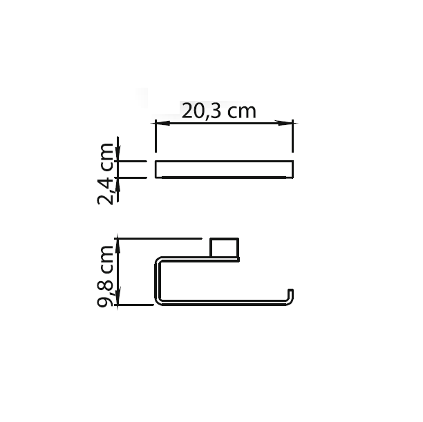 Gedy Lounge, полотенцедержатель - полукольцо, цвет хром