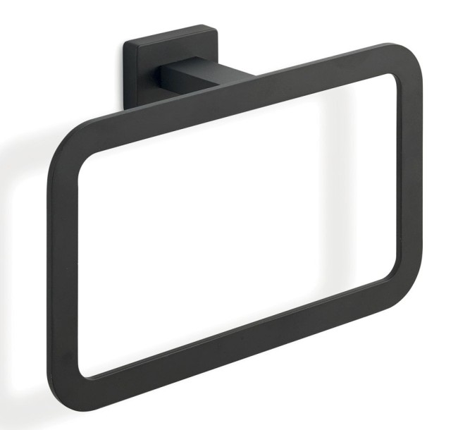 Gedy Atena, полотенцедержатель - кольцо, цвет черный матовый