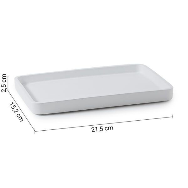 Gedy Brenda, настольный лоток, цвет белый матовый