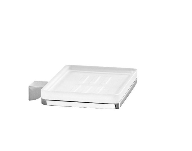 Gedy Glamour, настенная стеклянная мыльница, цвет хром