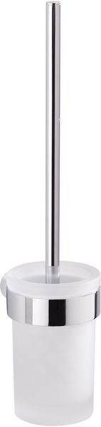 Gedy Pirenei, настенный стеклянный ёрш, цвет хром