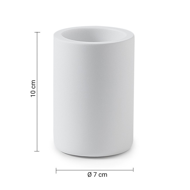 Gedy Brenda, настольный стакан, цвет белый матовый