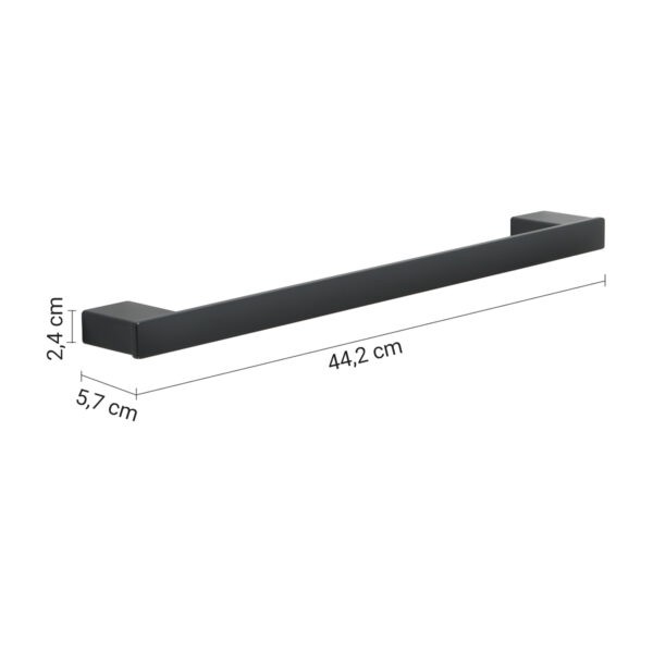 Gedy Lounge, полотенцедержатель, длина 44.2, цвет черный матовый