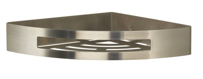 Gedy, решётка угловая 1-уровневая (21х21хh4,5), цвет хром зачищенный