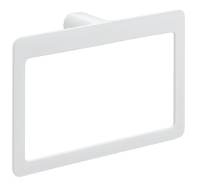 Gedy Pirenei, полотенцедержатель - кольцо, цвет белый матовый