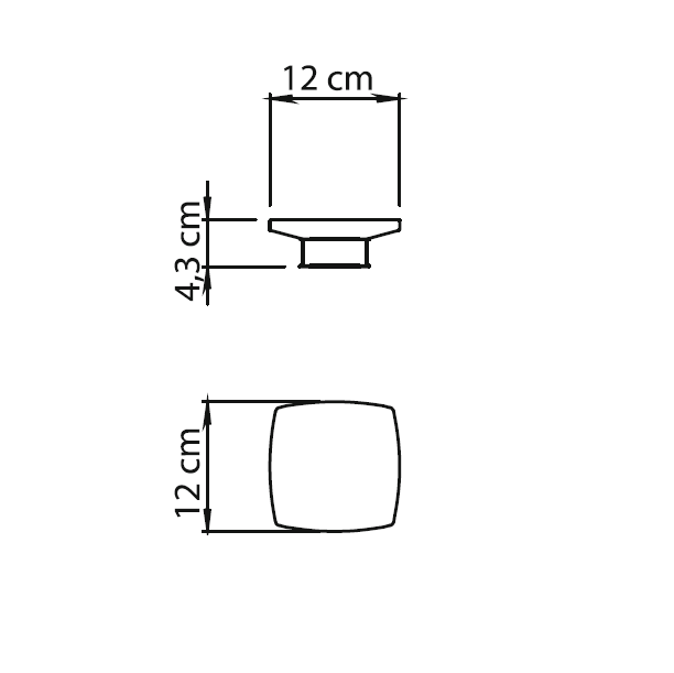 Gedy Lounge, стеклянная мыльница c уплотнителем для установки в держатель 5447