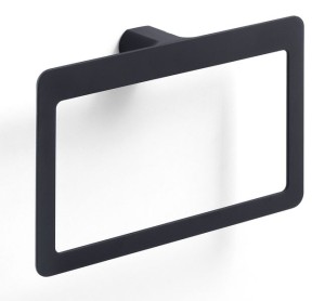 Gedy Pirenei, полотенцедержатель - кольцо, цвет черный матовый