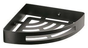 Gedy, решётка угловая 1-уровневая (21х21хh4,5), цвет черный матовый