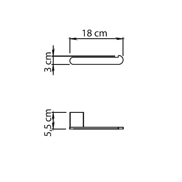 Gedy Azzorre, бумагодержатель, цвет хром