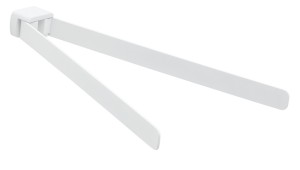 Gedy Pirenei, полотенцедержатель двойной поворотный, цвет белый матовый