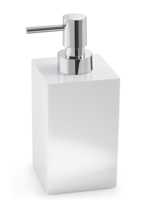 Gedy Sofia, настольный дозатор с пластиковой помпой, белый глянцевый
