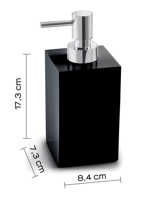 Gedy Sofia, настольный дозатор с пластиковой помпой, черный матовый