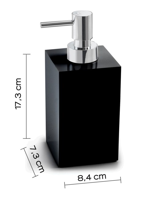 Gedy Sofia, настольный дозатор с пластиковой помпой, черный матовый