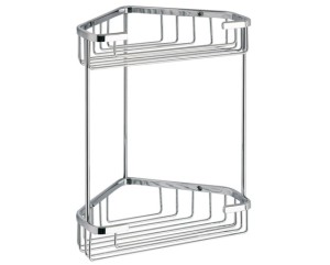 Gedy, решётка угловая 2-х уровневая (20х15хh27), цвет хром