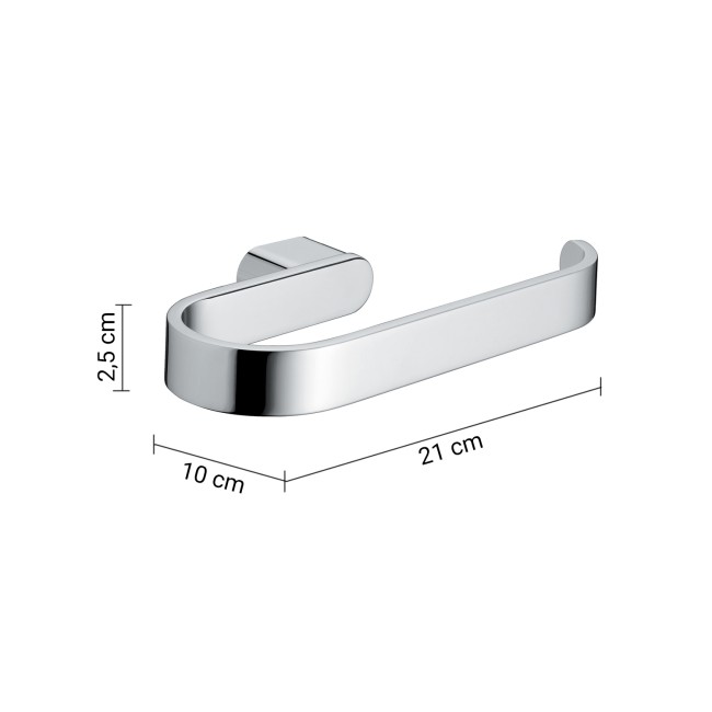 Gedy Azzorre, полотенцедержатель - полукольцо, цвет хром