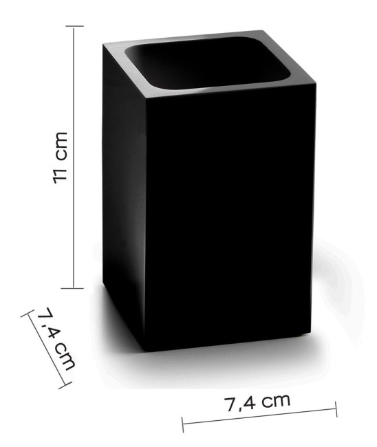 Gedy Sofia, настольный стакан, цвет черный матовый