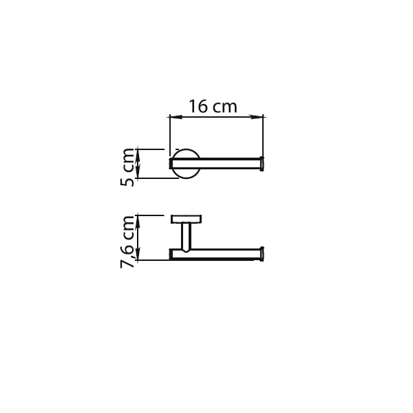 Gedy Eros, бумагодержатель, цвет хром