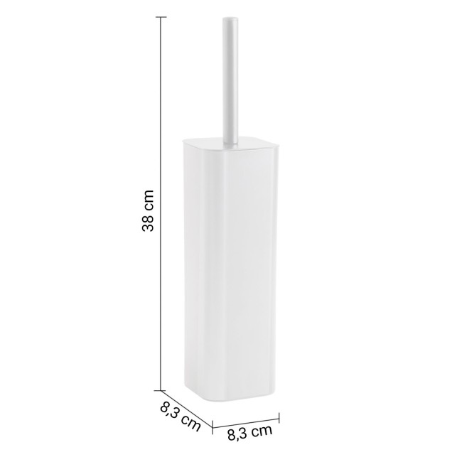 Gedy Jack, напольный металлический ёрш, цвет белый матовый