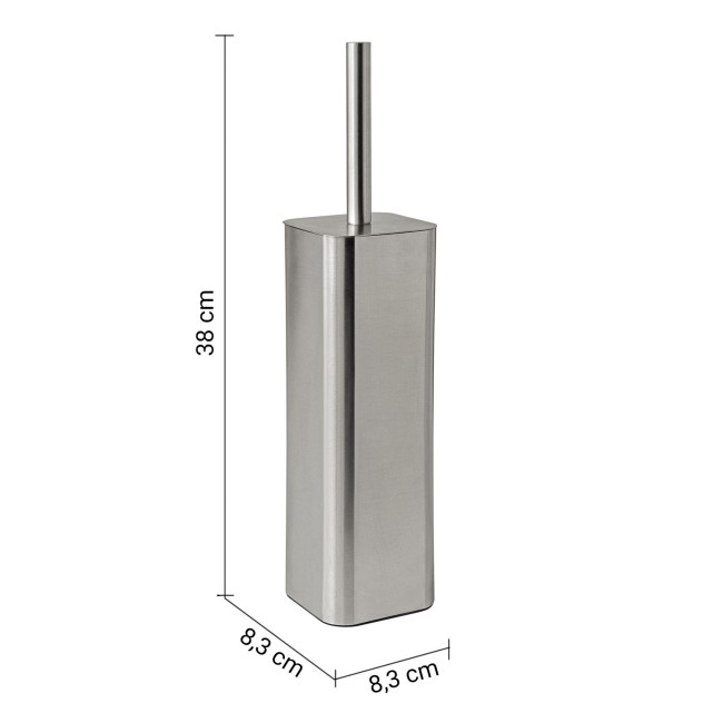 Gedy Jack, напольный металлический ёрш, цвет хром зачищенный