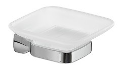 Gedy Stelvio, настенная стеклянная мыльница, цвет хром