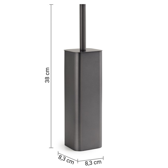 Gedy Jack, напольный металлический ёрш, цвет оружейная сталь