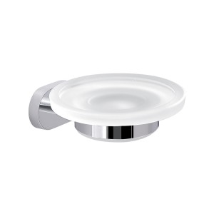 Gedy Bernina, настенная стеклянная мыльница, цвет хром