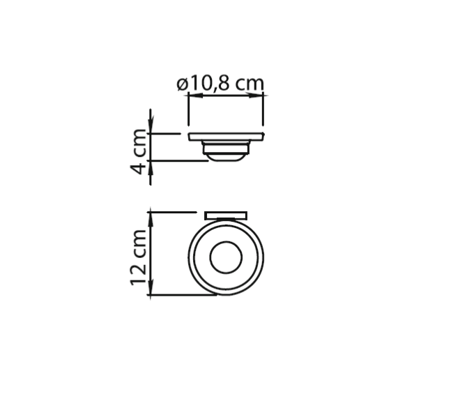 Gedy Bernina, настенная стеклянная мыльница, цвет хром