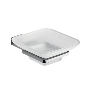 Gedy Kansas, настенная стеклянная мыльница, цвет хром