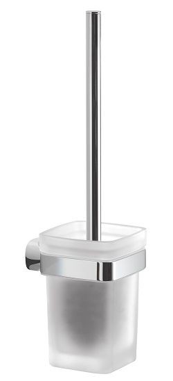 Gedy Stelvio, настенный стеклянный ерш, цвет хром