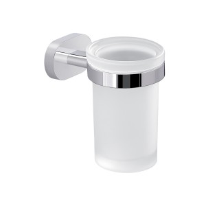 Gedy Bernina, настенный стеклянный стакан, цвет хром