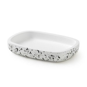 Gedy Layla, настольная мыльница, цвет белый матовый