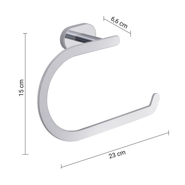 Gedy Bernina, полотенцедержатель - полукольцо, цвет хром