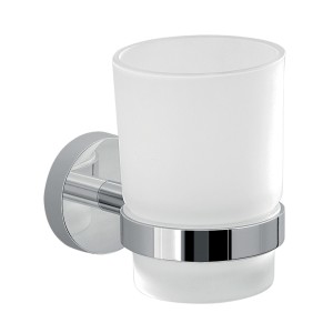 Gedy Eros, настенный стеклянный стакан, цвет хром