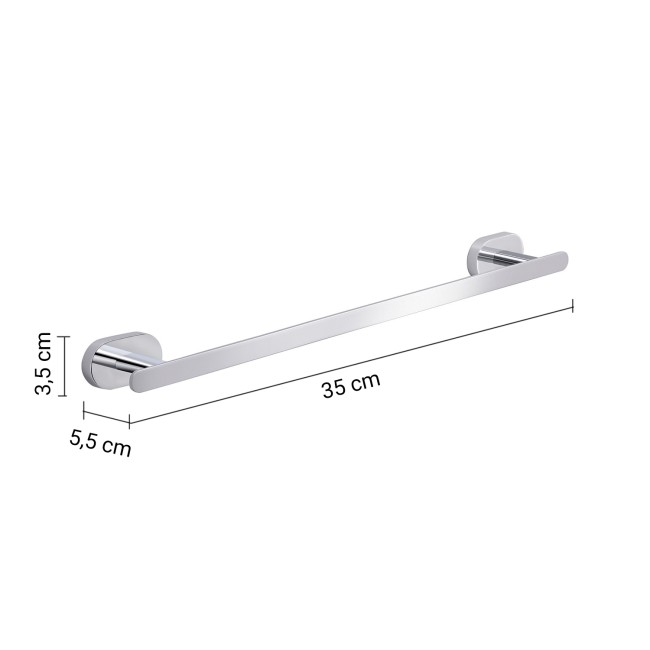 Gedy Bernina, полотенцедержатель, длина 35 см, цвет хром