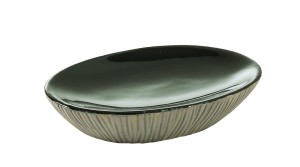 Gedy Naomi, настольная керамическая мыльница, цвет серая керамика