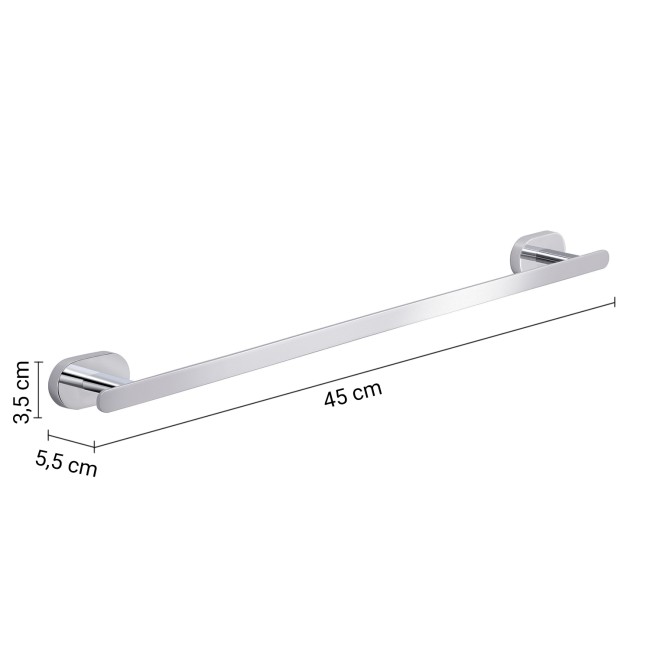 Gedy Bernina, полотенцедержатель, длина 45 см, цвет хром