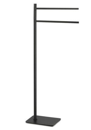 Gedy Artu, стойка: 2 полотенцедержателя, цвет черный матовый