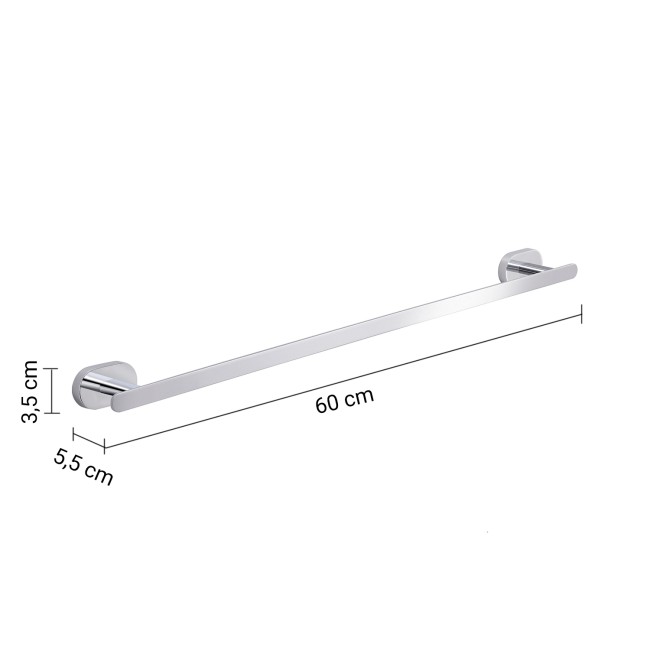 Gedy Bernina, полотенцедержатель, длина 60 см, цвет хром