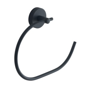 Gedy Eros, полотенцедержатель - полукольцо, цвет черный матовый