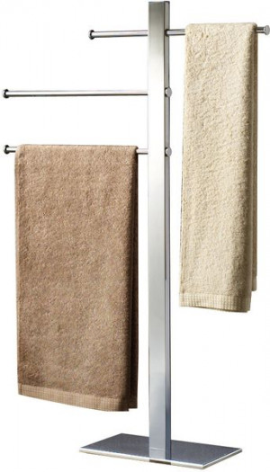 Gedy Bridge, стойка: 3 передвижных полотенцедержателя, цвет хром