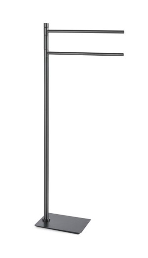 Gedy Trilly, стойка: 2 полотенцедержателя, цвет оружейная сталь