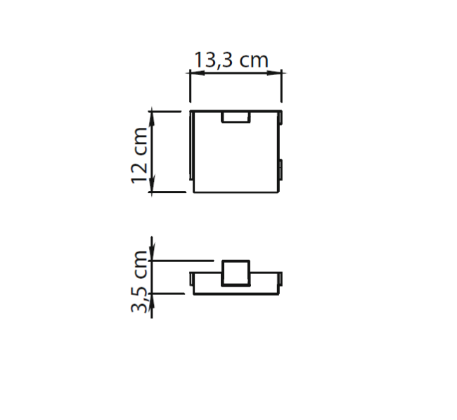 Gedy Canarie, бумагодержатель с откидной крышкой, цвет хром