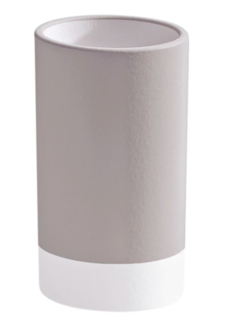 Gedy New Mizar, настольный керамический стакан, цвет светло-серый