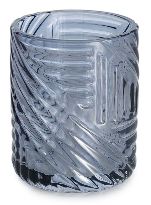 Gedy Corinne, настольный стеклянный стакан, цвет голубой