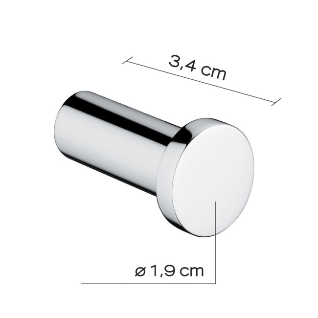 Gedy Canarie, крючок одинарный, цвет хром