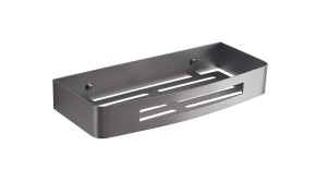 Gedy, решётка прямоугольная 1-уровневая (30х12,8х4,5), цвет оружейная сталь