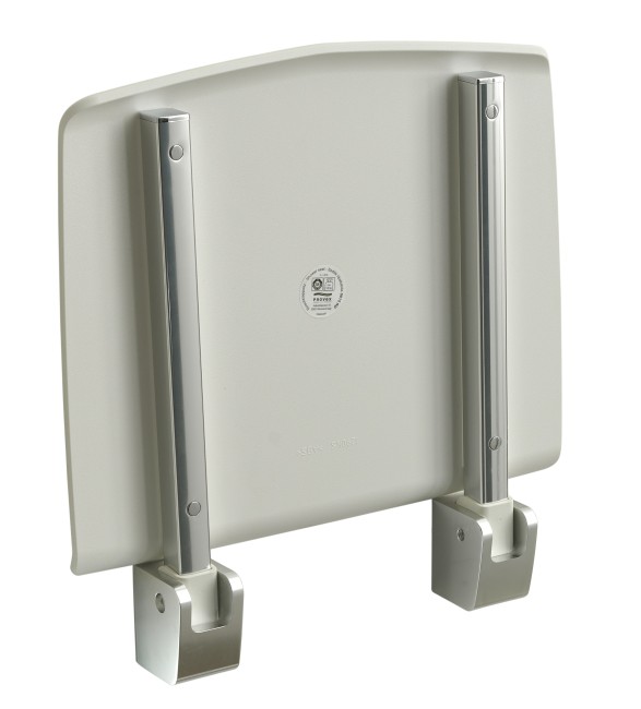 Gedy TipUp, откидное сиденье, цвет хром - белый пластик